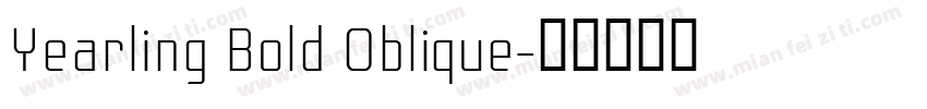 Yearling Bold Oblique字体转换